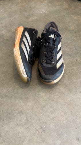 Black Men's Size M 11.0 (W 12.0) Adidas Adizero Afterburner Low Top Turf Cleats (Used)