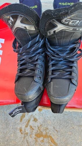 Black 2024 CCM Tacks XF 70 Hockey Skates Regular Width Size 5.5 (Used)