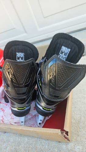 Black 2024 CCM Tacks XF 70 Hockey Skates Regular Width Size 6.0 (Used)
