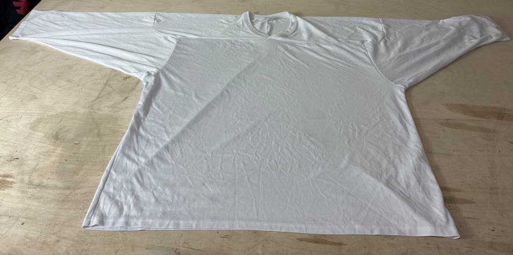 CCM Goalie Cut XXL TTG EEG White practice  jersey blank 10200