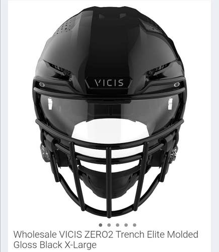 Black Adult Large Vicis ZERO2 Helmet (New)