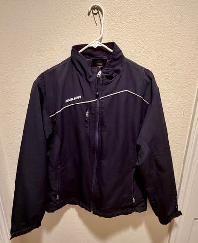 Black Youth Large Bauer Jacket (Used)