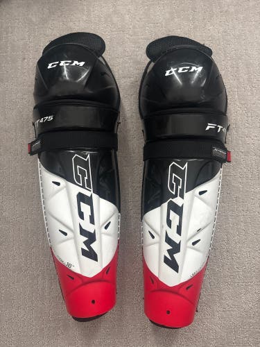 Senior CCM JetSpeed FT475 16" Shin Pads (Used)