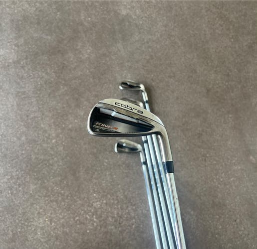 Used Cobra King F6 Right Hand Stiff Flex PW-6 Iron Set