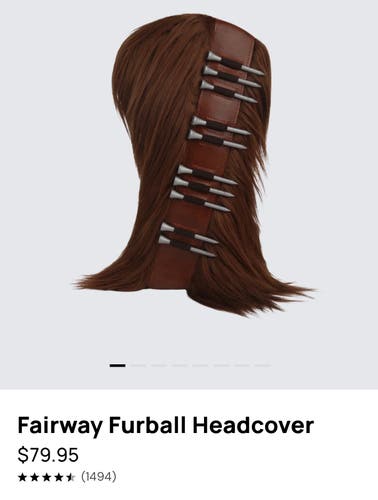 Birdie Boss Fairway Furball Driver Head Cover (New)