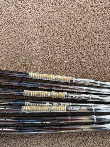 Men's True Temper Dynamic Gold 105 Iron Set Stiff Flex (1” Over Standard Length)