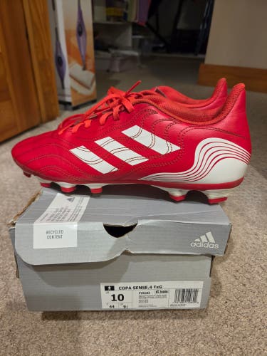 Red Size M 10.0 (W 11.0) Adidas Cleats (Used)