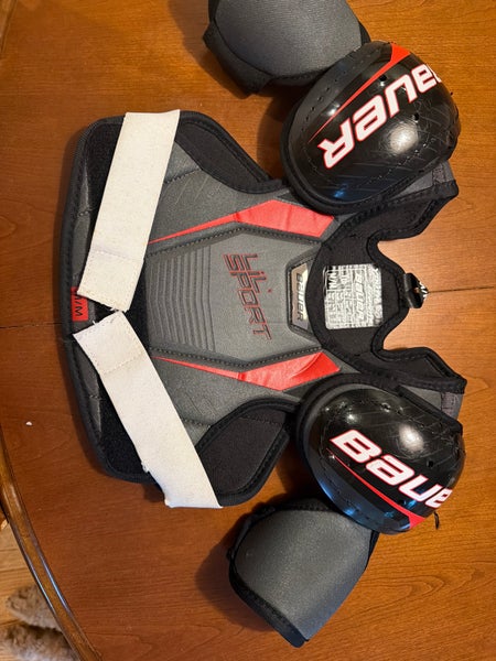 Medium Youth Bauer Lil Sport Shoulder Pads (Used)