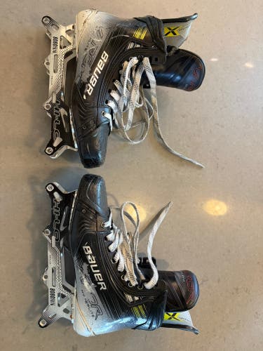 Bauer Vapor Hyperlite 2 Hockey Skates 8.5 Fit 1 Roller Converted (Used)