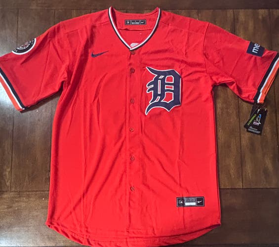 Detroit Tigers Dillon Dingler Adult Medium Orange Alternate Jersey NWT