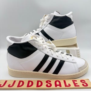 Adidas Originals Leather JABBAR HI Black White Sneakers JI3445 Men Size 13 NWT

New Without Box