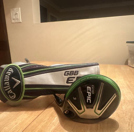Men's 2017 Callaway GBB Epic Right Handed Fairway Wood 3 Wood (Used)