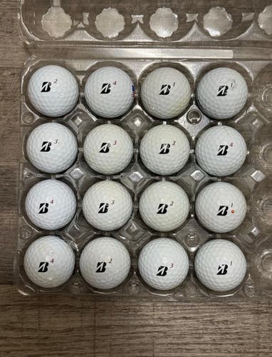 16 Bridgestone Tour B RX Golf Balls - 5A/4A Condition