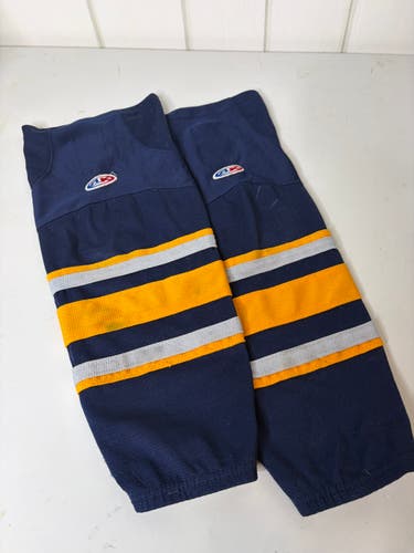 Blue Unisex Small Youth Athletic Knit Skate Socks (Used)