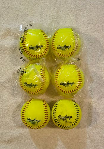 Rawlings Softball 6 Pack 11" (new+like new)
