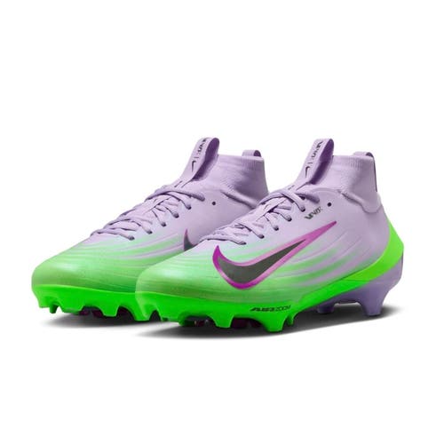 New Nike Vapor Pro 1 Football Cleats Green Purple IB8250-500 Men's Size 10 NWT