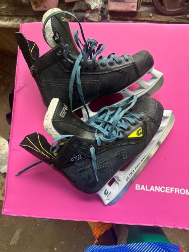 Black 2019 Graf G755 Pro Hockey Skates Regular Width Pro Stock 10 (Used)