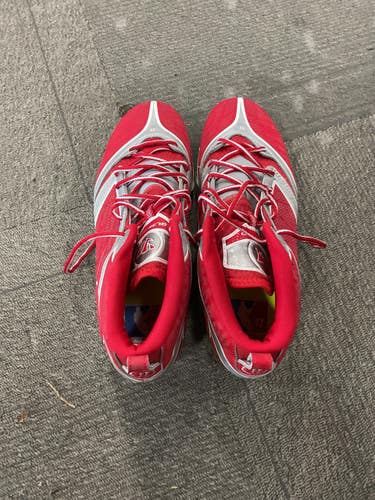 Used Warrior LAX Cleats Mens Red Senior 11 11614-S000241058