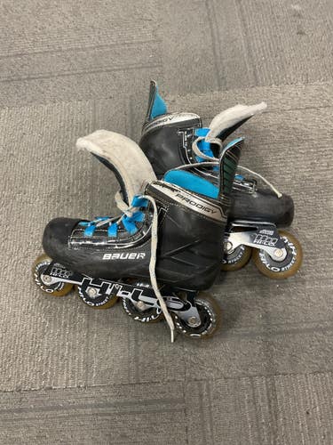 Used Bauer PRODIGY Junior Rec Fitness Skates Black Junior 04 11614-S000240971