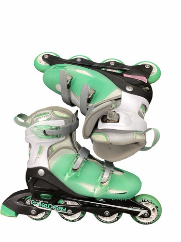 Used RollerDerby V500 TECH Senior Rec Fitness Skates Grey Adjustable 11613-S000186837