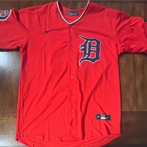 Detroit Tigers Dillon Dingler Adult Large Orange Alternate Jersey NWT