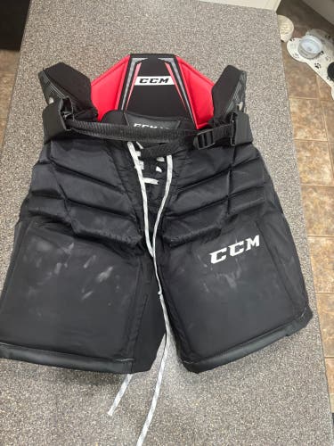 Blue Intermediate Small CCM 1.9 Hockey Goalie Pants (Used)