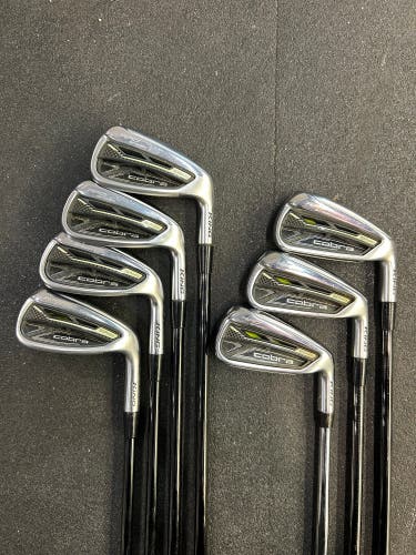 RH Cobra King Radspeed Iron Set with Stiff KBS $Taper 120 Shafts | #5-PW, GW