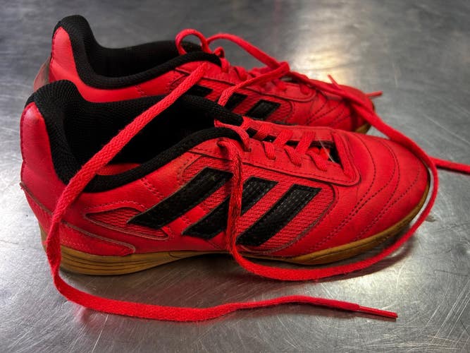 Used Adidas Soccer Indoor Shoes Red Junior 04 11868-S000070930