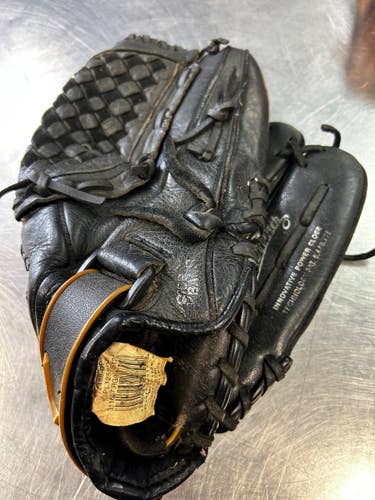 Used Mizuno FRANCHISE FP RH Throw Fastpitch Gloves Black 12 1/2" 11868-S000070905