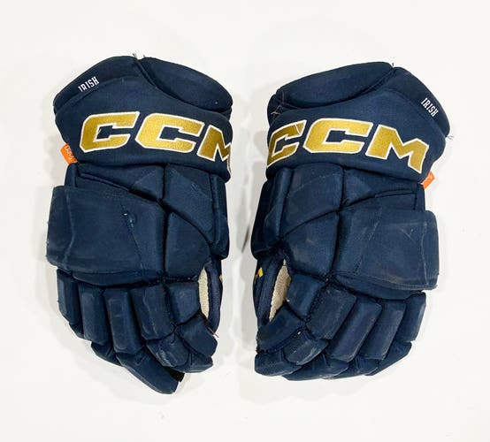 14" CCM Jetspeed FT1 (HGPJSPP) Pro Stock Gloves - Navy/Gold