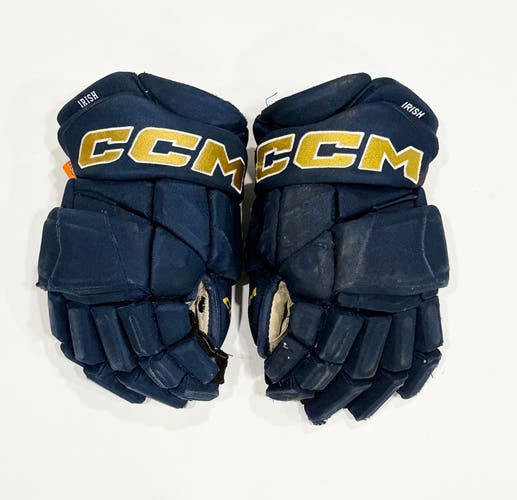 14" CCM Jetspeed FT1 (HGPJSPP) Pro Stock Gloves - Navy/Gold