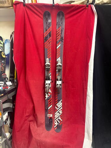 Skis: Liberty 181 cm All Mountain Skis With Bindings (Used)