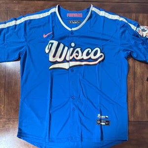 Milwaukee Brewers City Connect Blue Jersey Adult XXL
