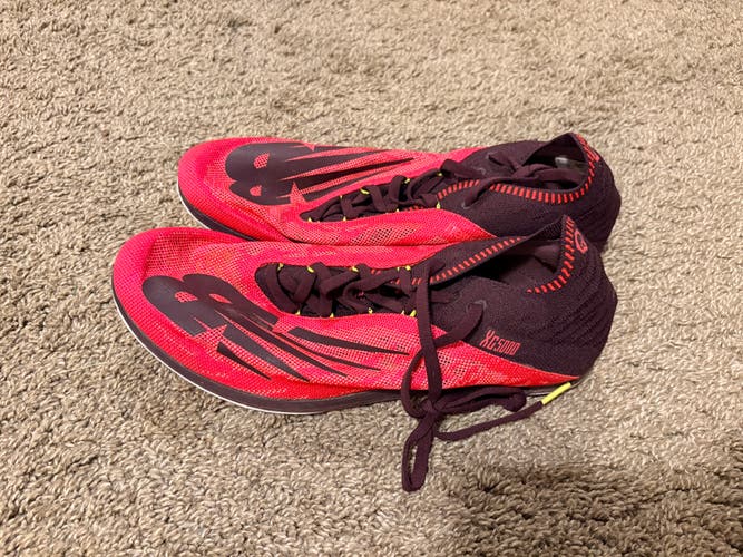 (Used) New Balance XC5K v5 Cross Country / Track Spikes (Energy Red colorway, style code MXC5KER5).
