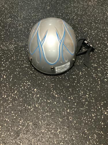 Used HELEMT SILVER FLAMES Bike Helmet Silver One Size 10743-C000483290