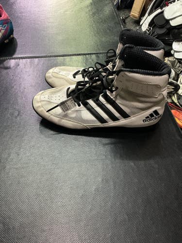 Used Adidas Wrestling Shoes White Youth 09.0 10743-S000489120