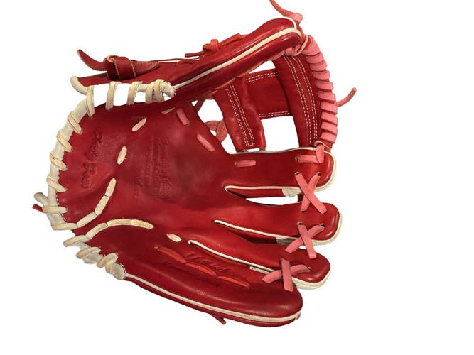 Used 44 PRO SIGNATURE SERIES BB/SB Glove RH Throw Red 11 1/2" 10743-S000488385