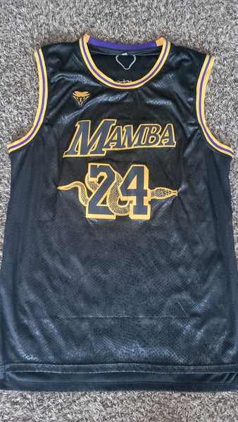 Black XXXL Men's Jersey (New) - Kobe Bryant Mamba Replica