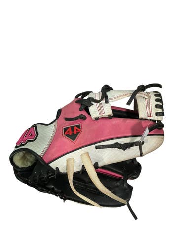 Used 44 PRO 574 6+4+3 BB/SB Glove RH Throw Pink 11 3/4" 10743-S000489482