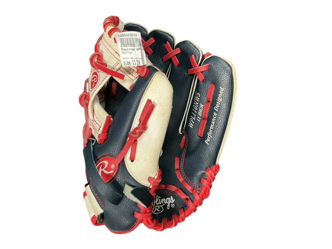Used Rawlings WPL110NWS BB/SB Glove RH Throw Navy Blue 11" 10743-C000489250