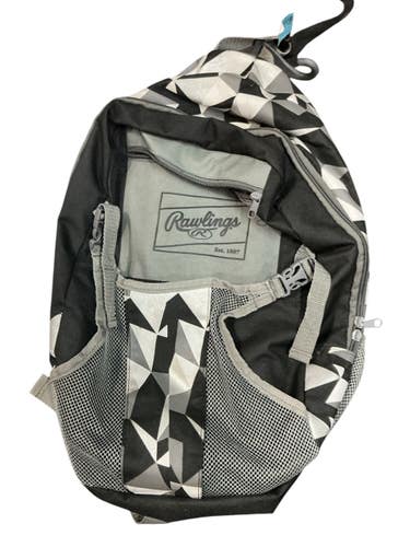 Used Rawlings BAT BAG BLACK/WHITE BB/SB Player Carry Bag Black 10743-C000479451