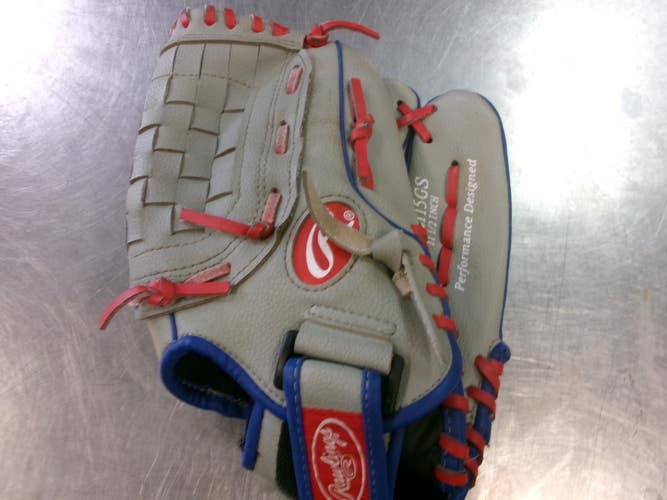 Used Rawlings PLAYER SERIES BB/SB Glove RH Throw Grey 11 1/2" 11868-S000070537