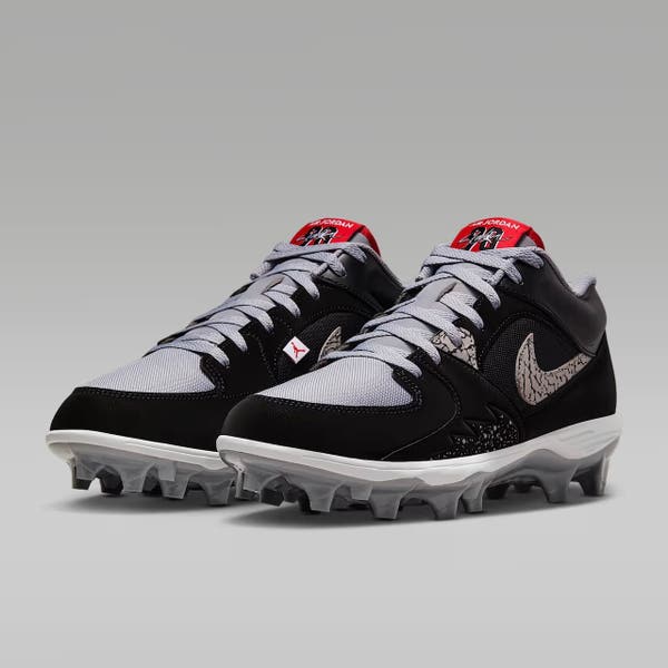 Nike Air Jordan Stadium 90 Low TD Black Cement Football  display picture 2