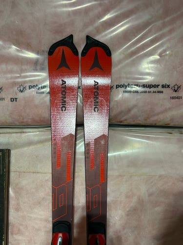 Atomic Redster FIS SL 157 cm Racing Skis With Bindings Max Din 24 (Used)