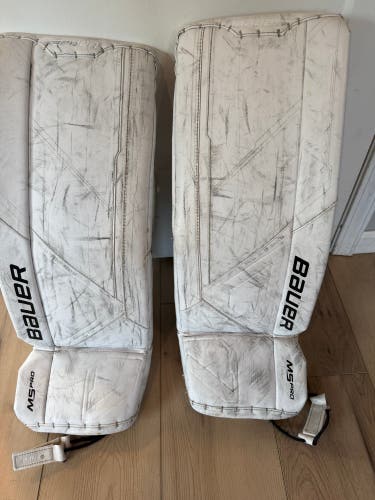 Small Bauer Supreme M5 Pro Goalie Leg Pads (Used)