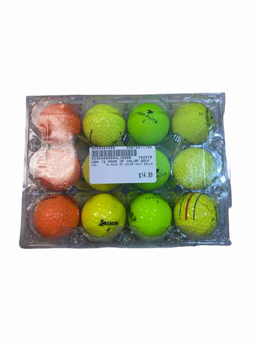 Used USA 12 PACK OF COLOR GOLF BALLS 12 Pack - Golf Balls 11706-S000383698