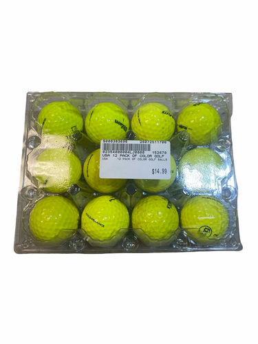 Used USA 12 PACK OF COLOR GOLF BALLS 12 Pack - Golf Balls 11706-S000383696