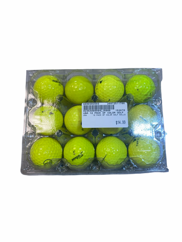 Used USA 12 PACK OF COLOR GOLF BALLS 12 Pack - Golf Balls 11706-S000383693