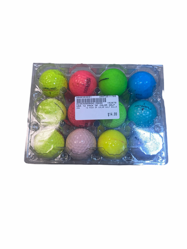 Used USA 12 PACK OF COLOR GOLF BALLS 12 Pack - Golf Balls 11706-S000383691