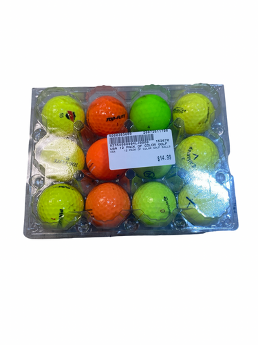 Used USA 12 PACK OF COLOR GOLF BALLS 12 Pack - Golf Balls 11706-S000383689
